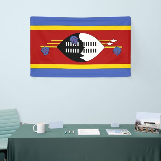 Vlag van Eswatini (Swaziland) Spandoek (Beurs)