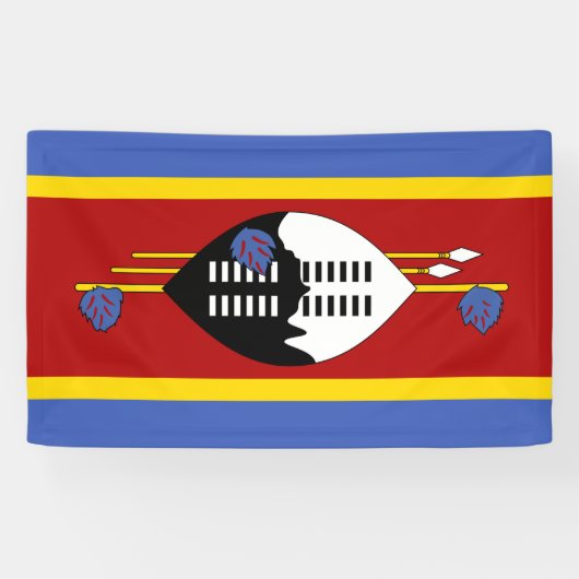 Vlag van Eswatini (Swaziland) Spandoek (Horizontaal)