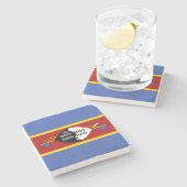 Vlag van Eswatini (Swaziland) Stenen Onderzetter (Zijkant)