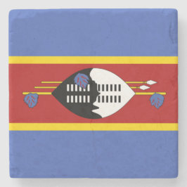 Vlag van Eswatini (Swaziland) Stenen Onderzetter