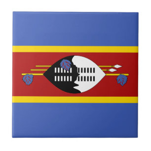 Vlag van Eswatini Tegeltje