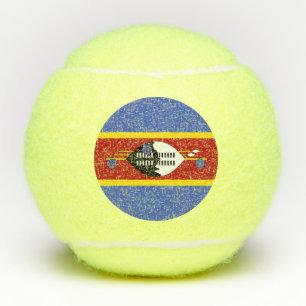 Vlag van Eswatini Tennisballen
