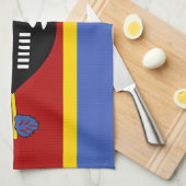 Vlag van Eswatini Theedoek (Quarter Fold)