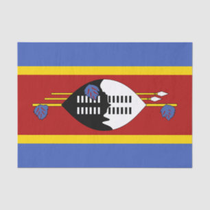 Vlag van Eswatini Tissuepapier