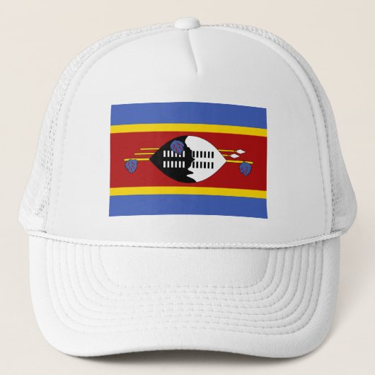 Vlag van Eswatini Trucker Pet (Voorkant)