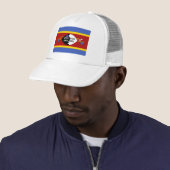Vlag van Eswatini Trucker Pet (In situ)