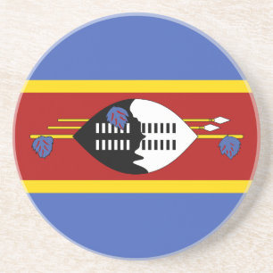 Vlag van Eswatini Zandsteen Onderzetter