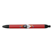 Vlag van Eswatini Zwarte Inkt Pen (Voorkant)