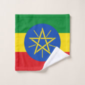 Vlag van Ethiopië Bad Handdoek (Wasdoekje)