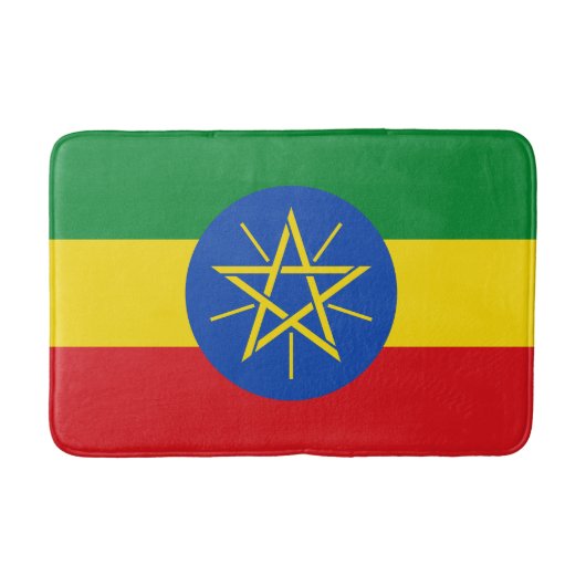Vlag van Ethiopië Badmat (Voorkant)