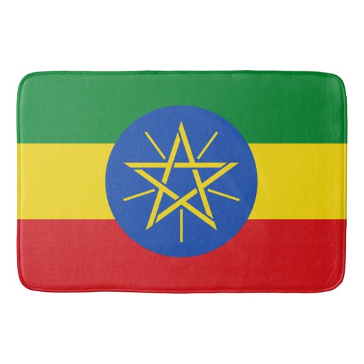 Vlag van Ethiopië Badmat (Voorkant)