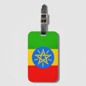 vlag van Ethiopië Bagagelabel (Voorkant (verticaal))
