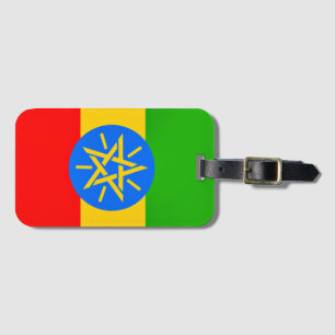 vlag van Ethiopië Bagagelabel