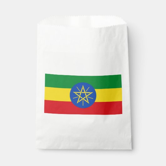 Vlag van Ethiopië Bedankzakje (Voorkant)