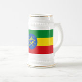 Vlag van Ethiopië Bierpul (Voorkant rechts)