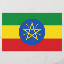 vlag van Ethiopië Briefpapier