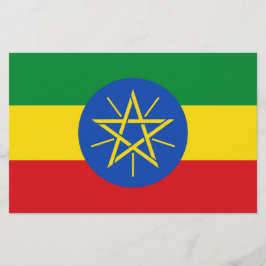 vlag van Ethiopië Briefpapier