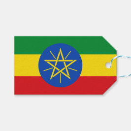 Vlag van Ethiopië Cadeaulabel