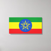 vlag van Ethiopië Canvas Afdruk (Voorkant)