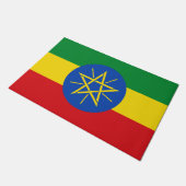 vlag van Ethiopië Deurmat (Schuin)