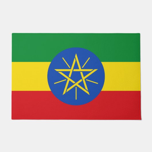 vlag van Ethiopië Deurmat (Voorkant)