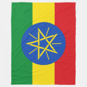 Vlag van Ethiopië Fleece Deken (Voorkant)