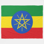 Vlag van Ethiopië Fleece Deken (Voorkant (Horizontaal))