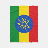 Vlag van Ethiopië Fleece Deken (Voorkant)