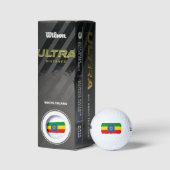 vlag van Ethiopië Golfballen (Verpakking)
