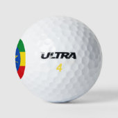Vlag van Ethiopië Golfballen (Logo)