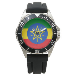vlag van Ethiopië Horloge