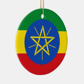 vlag van Ethiopië Keramisch Ornament (Rechts)