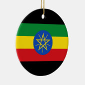 vlag van Ethiopië Keramisch Ornament (Rechts)