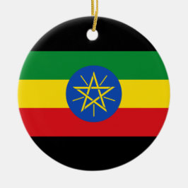 vlag van Ethiopië Keramisch Ornament