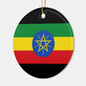 vlag van Ethiopië Keramisch Ornament (Links)