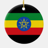 vlag van Ethiopië Keramisch Ornament (Achterkant)