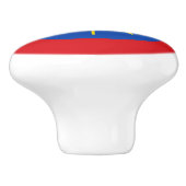 Vlag van Ethiopië Keramische Knop (Zijkant)
