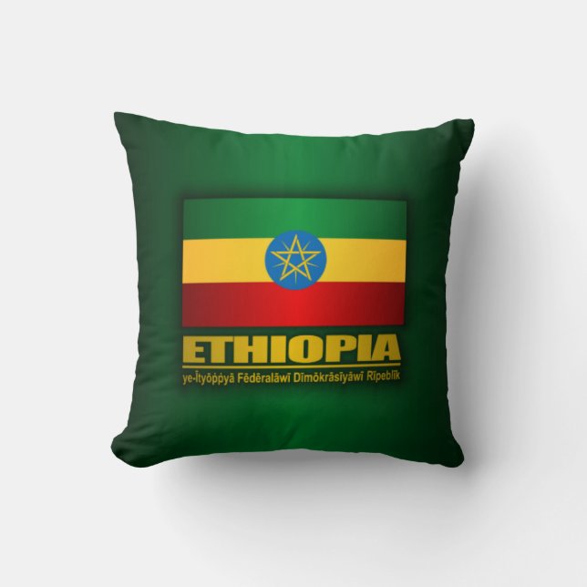 vlag van Ethiopië Kussen (Voorkant)