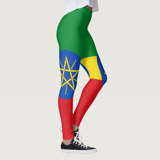 Vlag van Ethiopië Leggings (Rechts)