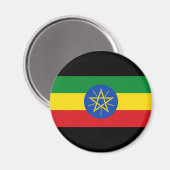 vlag van Ethiopië Magneet (Voorkant / Achterkant)