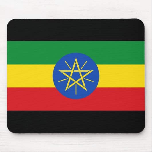 vlag van Ethiopië Muismat (Voorkant)