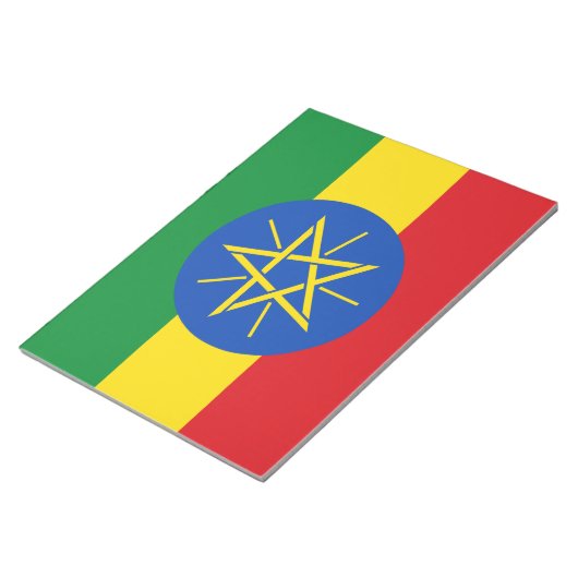 Vlag van Ethiopië Notitieblok (Schuin)