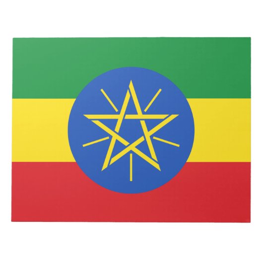 Vlag van Ethiopië Notitieblok (Voorkant)