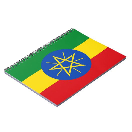 vlag van Ethiopië Notitieboek (Linkerzijde)