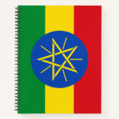 vlag van Ethiopië Notitieboek (Voorkant)