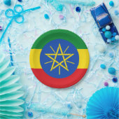 Vlag van Ethiopië Papieren Bordje (Feest)