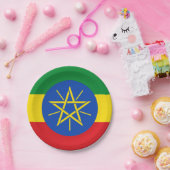 Vlag van Ethiopië Papieren Bordje (Feest)