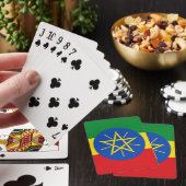 Vlag van Ethiopië Pokerkaarten (Insitu)