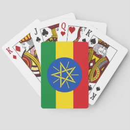 Vlag van Ethiopië Pokerkaarten