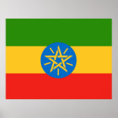 vlag van Ethiopië Poster (Voorkant)